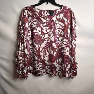 Liz Claiborne Women's Paisley Blouse Large